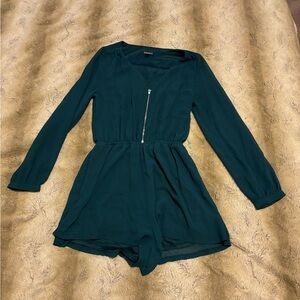 Express XS Green Romper - NWOT